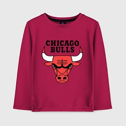 Лонгслив хлопковый детский Chicago Bulls, цвет: маджента