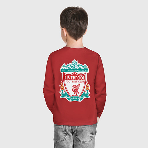 Детский лонгслив Liverpool FC / Красный – фото 4