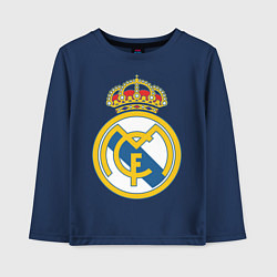 Лонгслив хлопковый детский Real Madrid FC, цвет: тёмно-синий