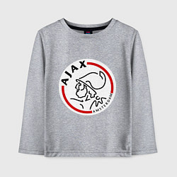Лонгслив хлопковый детский Ajax FC, цвет: меланж