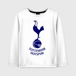 Лонгслив хлопковый детский Tottenham FC, цвет: белый
