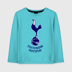 Лонгслив хлопковый детский Tottenham FC, цвет: бирюзовый