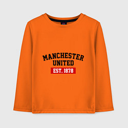 Детский лонгслив FC Manchester United Est. 1878