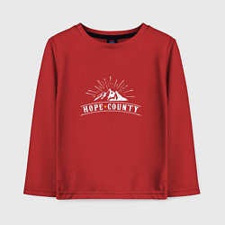 Лонгслив хлопковый детский Hope Count: Mountain, цвет: красный