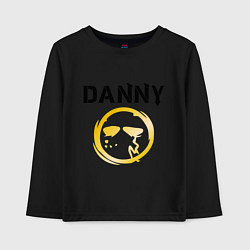 Лонгслив хлопковый детский HU: Danny, цвет: черный