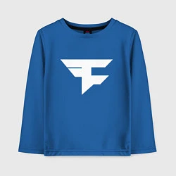 Лонгслив хлопковый детский FAZE Symbol, цвет: синий