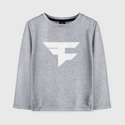 Лонгслив хлопковый детский FAZE Symbol, цвет: меланж