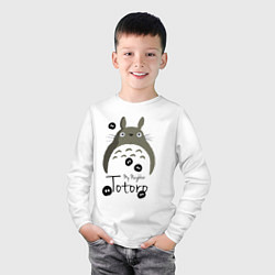 Лонгслив хлопковый детский My Neighbor Totoro, цвет: белый — фото 2