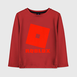 Лонгслив хлопковый детский Roblox Logo, цвет: красный