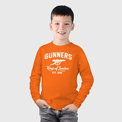 Лонгслив хлопковый детский Arsenal Guinners, цвет: оранжевый — фото 2
