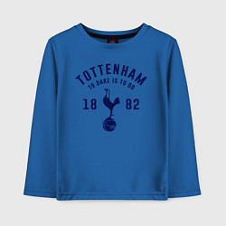 Лонгслив хлопковый детский FC Tottenham 1882, цвет: синий