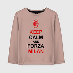 Детский лонгслив Keep Calm & Forza Milan