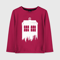 Детский лонгслив Тардис white - Доктор Кто