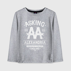 Лонгслив хлопковый детский Asking Alexandria: England, цвет: меланж