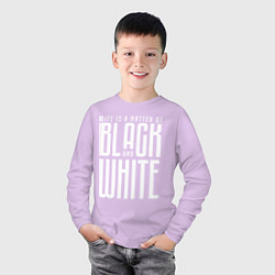 Лонгслив хлопковый детский Juventus: Black & White, цвет: лаванда — фото 2