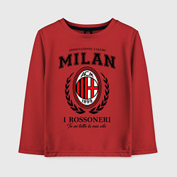 Детский лонгслив Milan: I Rossoneri