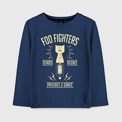 Лонгслив хлопковый детский Foo Fighters: Patience & Grace, цвет: тёмно-синий
