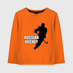 Детский лонгслив Russian Red Hockey