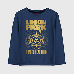 Лонгслив хлопковый детский Linkin Park: Road to Revolution, цвет: тёмно-синий