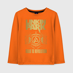 Лонгслив хлопковый детский Linkin Park: Road to Revolution, цвет: оранжевый