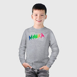 Лонгслив хлопковый детский Mishka NYC x Tessa Violet, цвет: меланж — фото 2