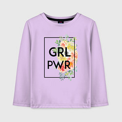 Детский лонгслив GRL PWR