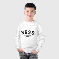 Лонгслив хлопковый детский SR99 NY, цвет: белый — фото 2