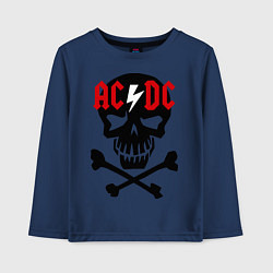 Детский лонгслив AC/DC Skull