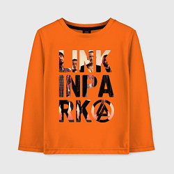 Лонгслив хлопковый детский Linkin Park, цвет: оранжевый