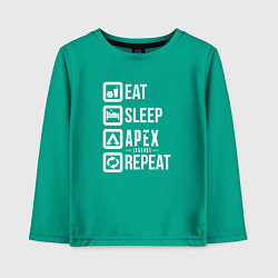 Детский лонгслив Eat, Sleep, Apex, Repeat