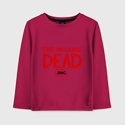 Лонгслив хлопковый детский The walking Dead AMC, цвет: маджента