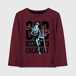 Детский лонгслив God of Calamity