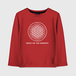 Лонгслив хлопковый детский BRING ME THE HORIZON, цвет: красный