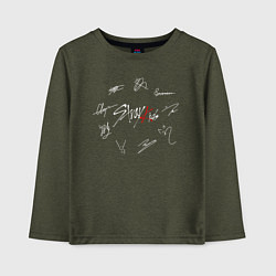 Детский лонгслив STRAY KIDS АВТОГРАФЫ