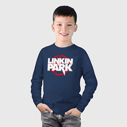 Лонгслив хлопковый детский LINKIN PARK, цвет: тёмно-синий — фото 2