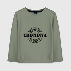 Лонгслив хлопковый детский Made in Chechnya, цвет: авокадо