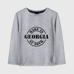 Лонгслив хлопковый детский Made in Georgia (сделано в Грузии), цвет: меланж