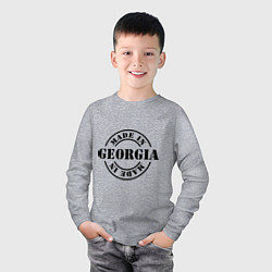 Лонгслив хлопковый детский Made in Georgia (сделано в Грузии), цвет: меланж — фото 2