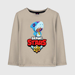 Детский лонгслив BRAWL STARS LEON SHARK