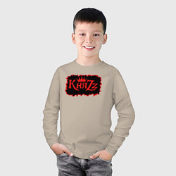Лонгслив хлопковый детский Князь Анархия спина, цвет: миндальный — фото 2