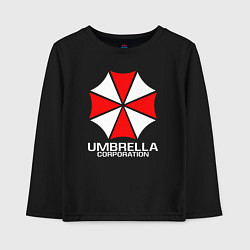 Лонгслив хлопковый детский UMBRELLA CORP, цвет: черный