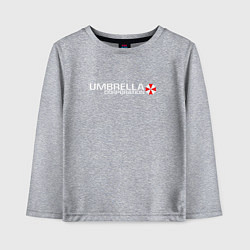 Лонгслив хлопковый детский UMBRELLA CORP, цвет: меланж