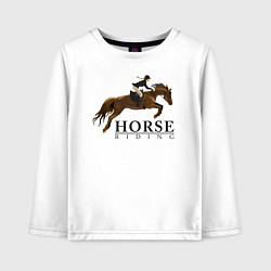 Детский лонгслив HORSE RIDING