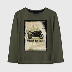 Детский лонгслив Born to Ride