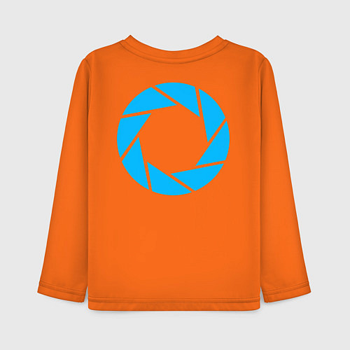 Детский лонгслив Aperture Laboratorie / Оранжевый – фото 2