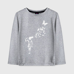 Лонгслив хлопковый детский Banksy, цвет: меланж