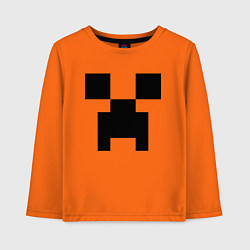 Лонгслив хлопковый детский Minecraft, цвет: оранжевый