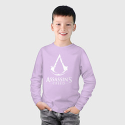 Лонгслив хлопковый детский Assassin’s Creed, цвет: лаванда — фото 2