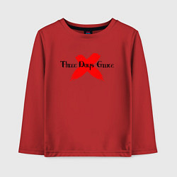 Лонгслив хлопковый детский Three Days Grace, цвет: красный