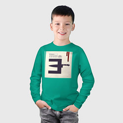 Лонгслив хлопковый детский Eminem MTBMB, цвет: зеленый — фото 2